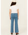 Image #3 - Rock & Roll Denim Girls' Southwestern Striped Flare Stretch Denim Jeans, Blue, hi-res