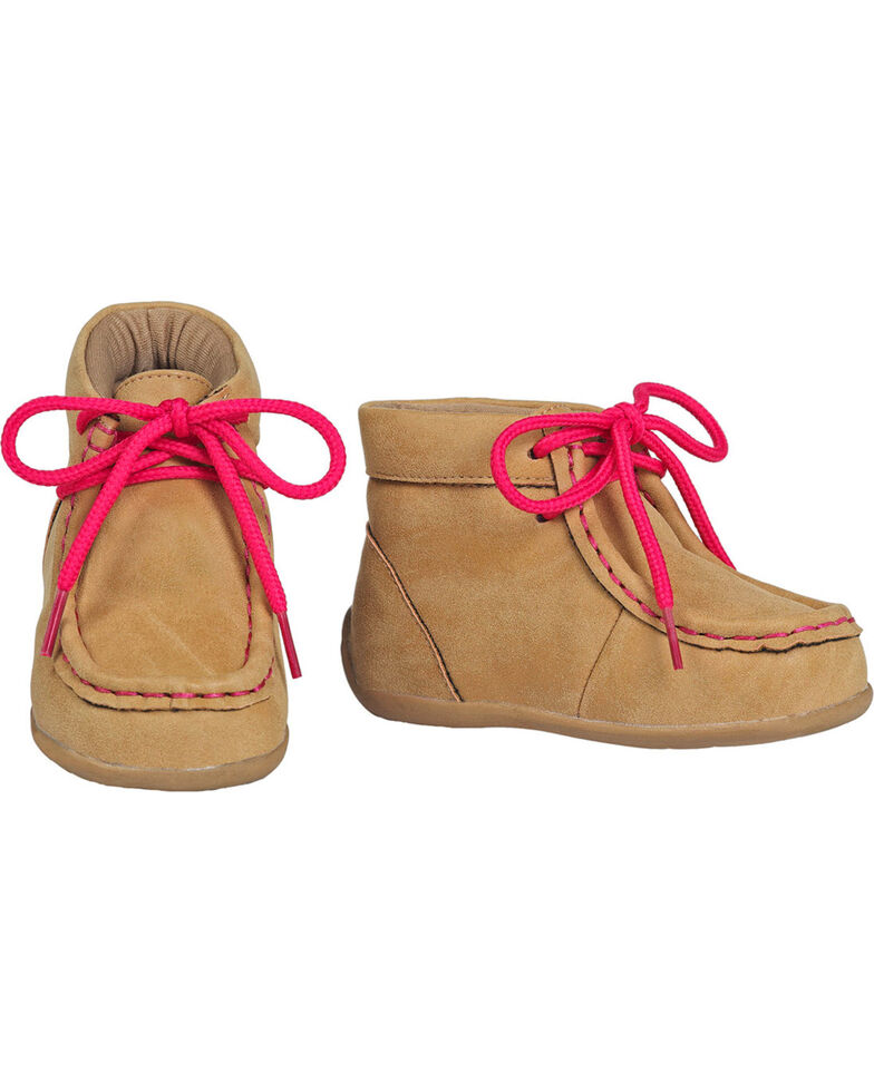 Blazin Roxx Toddler Girls' Reagan Pink Casual Shoes - Moc Toe, Tan, hi-res