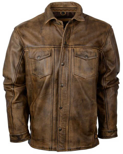 Image #1 - STS Ranchwear By Carroll Men's Ranch Hand Leather Jacket - Big, , hi-res