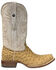 Image #2 - Tanner Mark Men's Ostrich Print Western Boots - Square Toe, Brown, hi-res