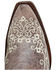 Corral Girls' Crater Bone Embroidered Cowgirl Boot - Snip Toe, Brown, hi-res