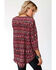 Studio West Women's Ikat Print Blouse, Wine, hi-res