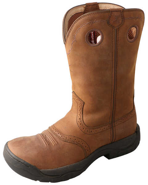 Image #1 - Twisted X Men's All Around Barn Boots - Round Toe, Brown, hi-res