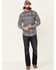 Image #2 - Wrangler Retro Men's Premium Check Plaid Button Down Western Shirt , Blue, hi-res