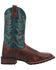 Image #2 - Laredo Men's Two-Tone Saddle Vamp Western Boot - Square Toe, Rust Copper, hi-res
