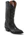 Tony Lama Women's Black Emilia Western Boots - Pointed Toe, Black, hi-res