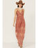 Image #1 - Wishlist Women's Sheer Lace Sleeveless Brick Maxi Dress , , hi-res