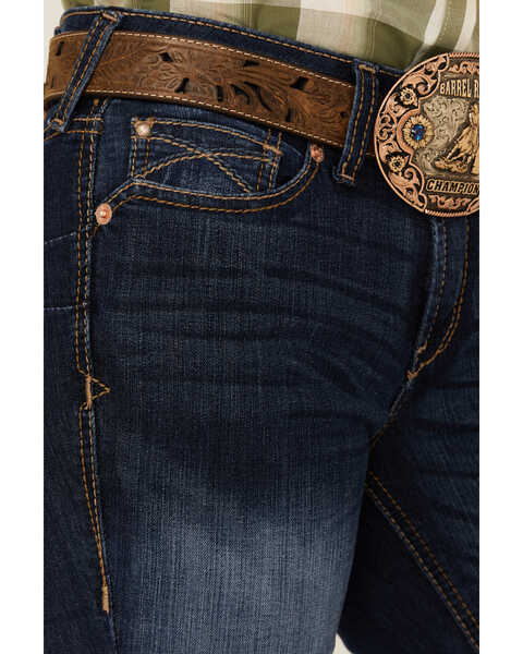 Image #2 - Ariat Women's R.E.A.L. Perfect Rise Stretch Rosa Bootcut Jeans, Blue, hi-res
