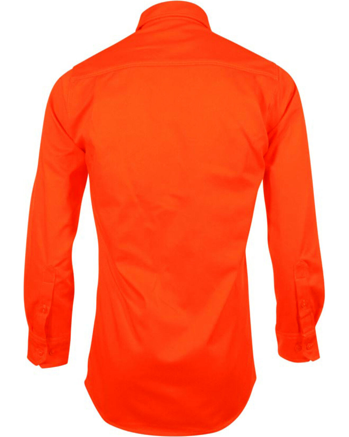 Image #2 - Lapco Men's FR Long Sleeve Button Down Work Shirt, Orange, hi-res