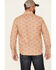 Image #4 - Pendleton Men's All-Over Dobby Chambray Long Sleeve Button Down Western Shirt , Tan, hi-res