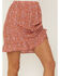 Moa Moa Women's Floral Cinch Side Skirt, Rust Copper, hi-res