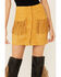 Image #2 - Flying Tomato Women's Tan Button Front Fringe Pocket Mini Skirt, , hi-res