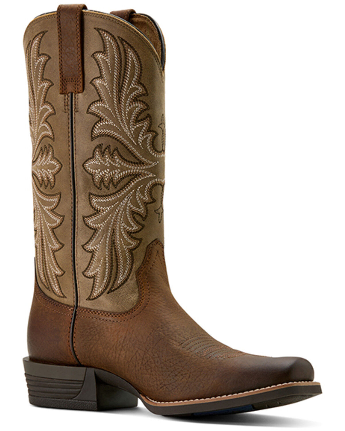 Image #1 - Ariat Men's Hustler Performance Western Boots - Square Toe, Brown, hi-res