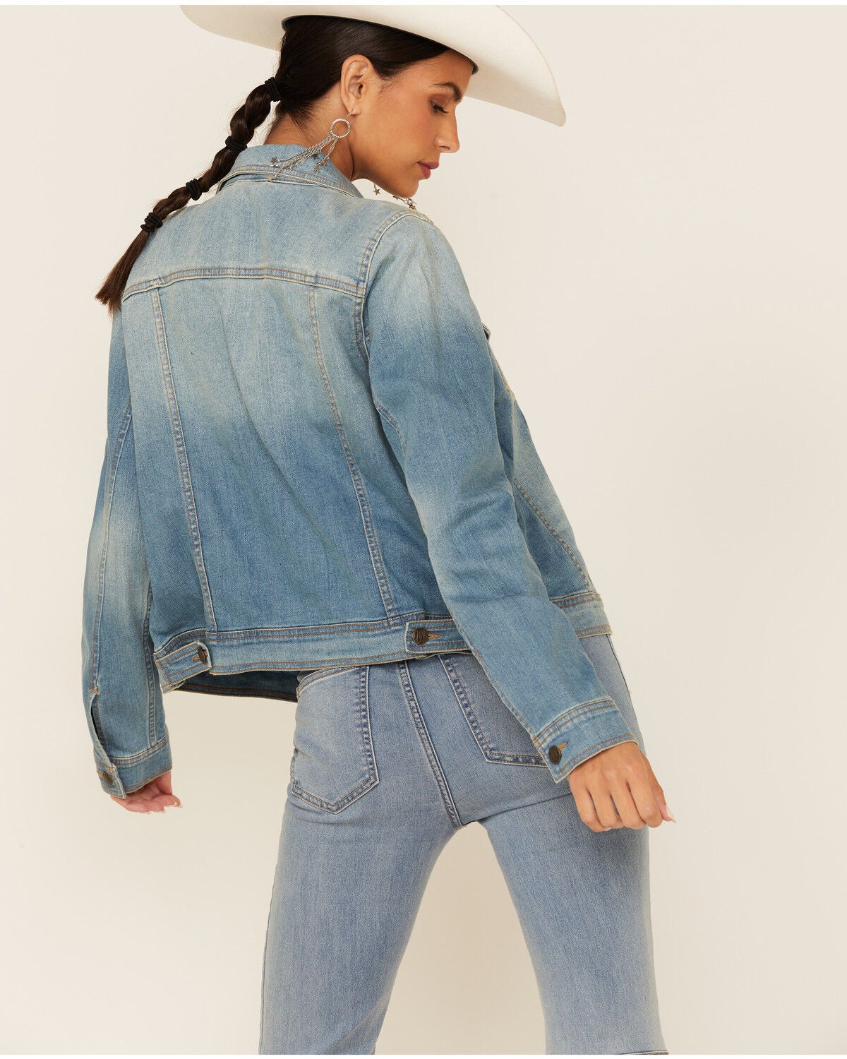 Image #3 - Wrangler Women's Premium Denim Jacket, , hi-res