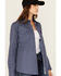 Image #2 - Ariat Women's FR Beverly Geo Print Long Sleeve Snap Work Shirt, Navy, hi-res