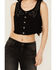 Image #3 - Idyllwind Women's Burbank Embroidered and Studded Super Stretch Bustier, Black, hi-res