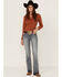 Image #1 - RANK 45® Women's Medium Wash Mid Rise Bootcut Riding Jeans, Medium Wash, hi-res