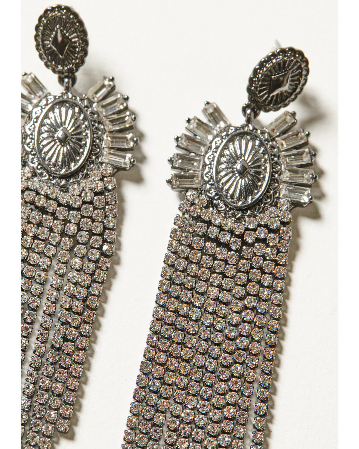 Image #2 - Wonderwest Women's Bling Earrings, Pewter, hi-res