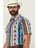 Image #2 - RANK 45® Men's Dylon Southwestern Striped Print Short Sleeve Button-Down Stretch Western Shirt, Multi, hi-res