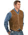 Image #2 - Scully Boar Suede Leather Vest, Brown, hi-res