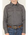 Image #3 - Cody James Boys' San Juan Geo Print Long Sleeve Snap Western Shirt, Steel Blue, hi-res