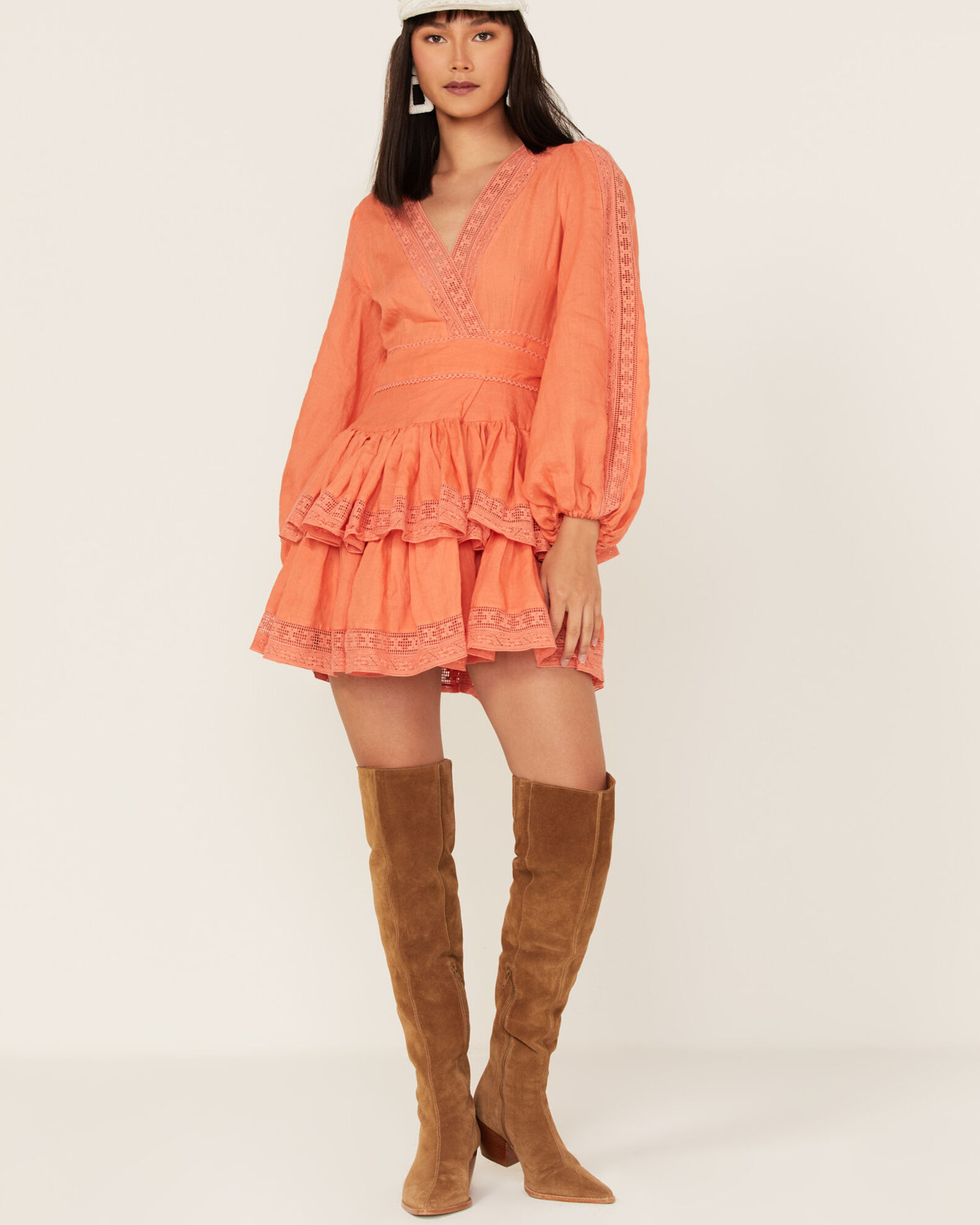 Maia Bergman Women s Mika Lace Tiered Dress Country Outfitter