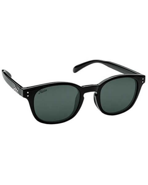 Image #1 - Hobie Wright Shiny Black & Gray PC Polarized Sunglasses , Black, hi-res