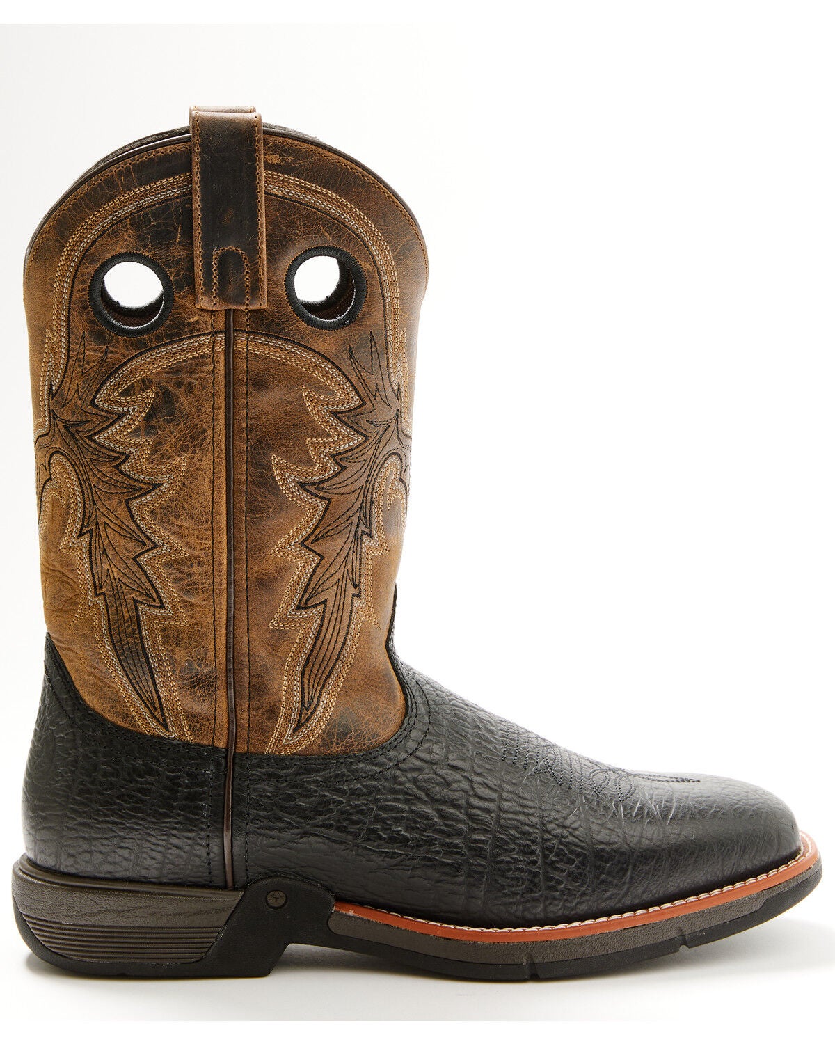 Image #2 - Laredo Men's Alloy Performance Western Boots - Broad Square Toe, Black, hi-res