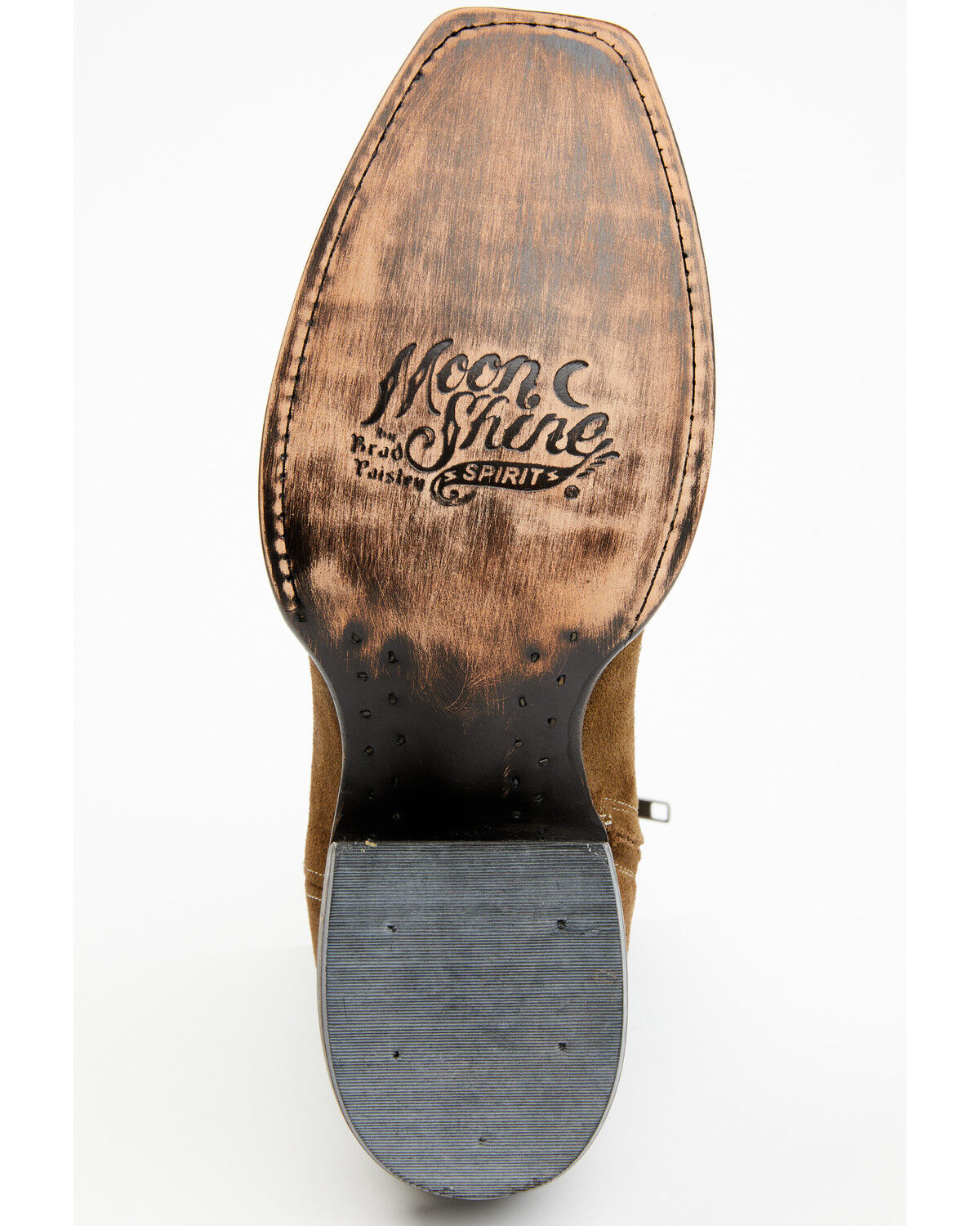 Image #7 - Moonshine Spirit Men's Pancho 8" Roughout Western Boots - Square Toe, Dark Brown, hi-res