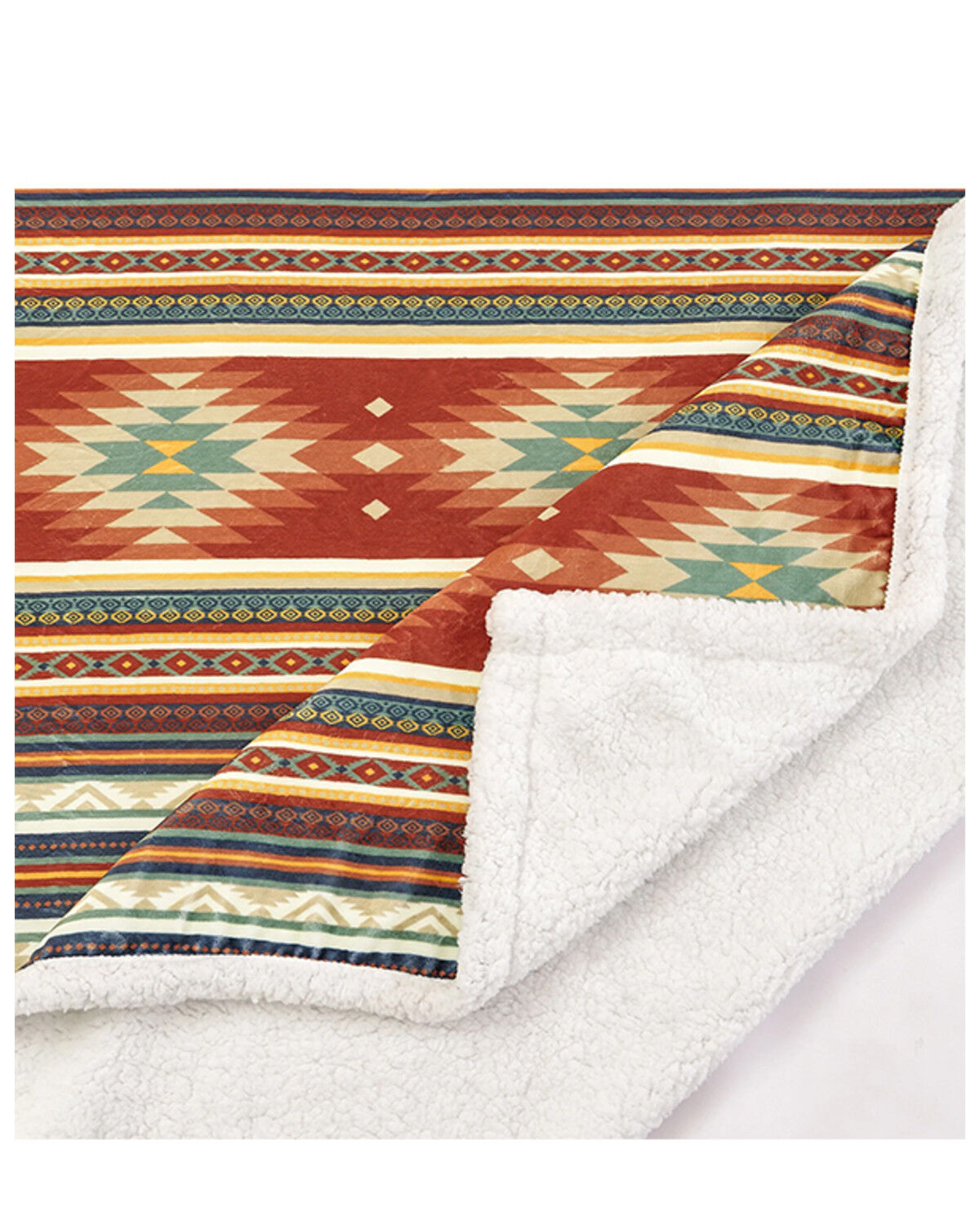 Image #4 - HiEnd Accents Del Sol Campfire Sherpa Throw, Multi, hi-res
