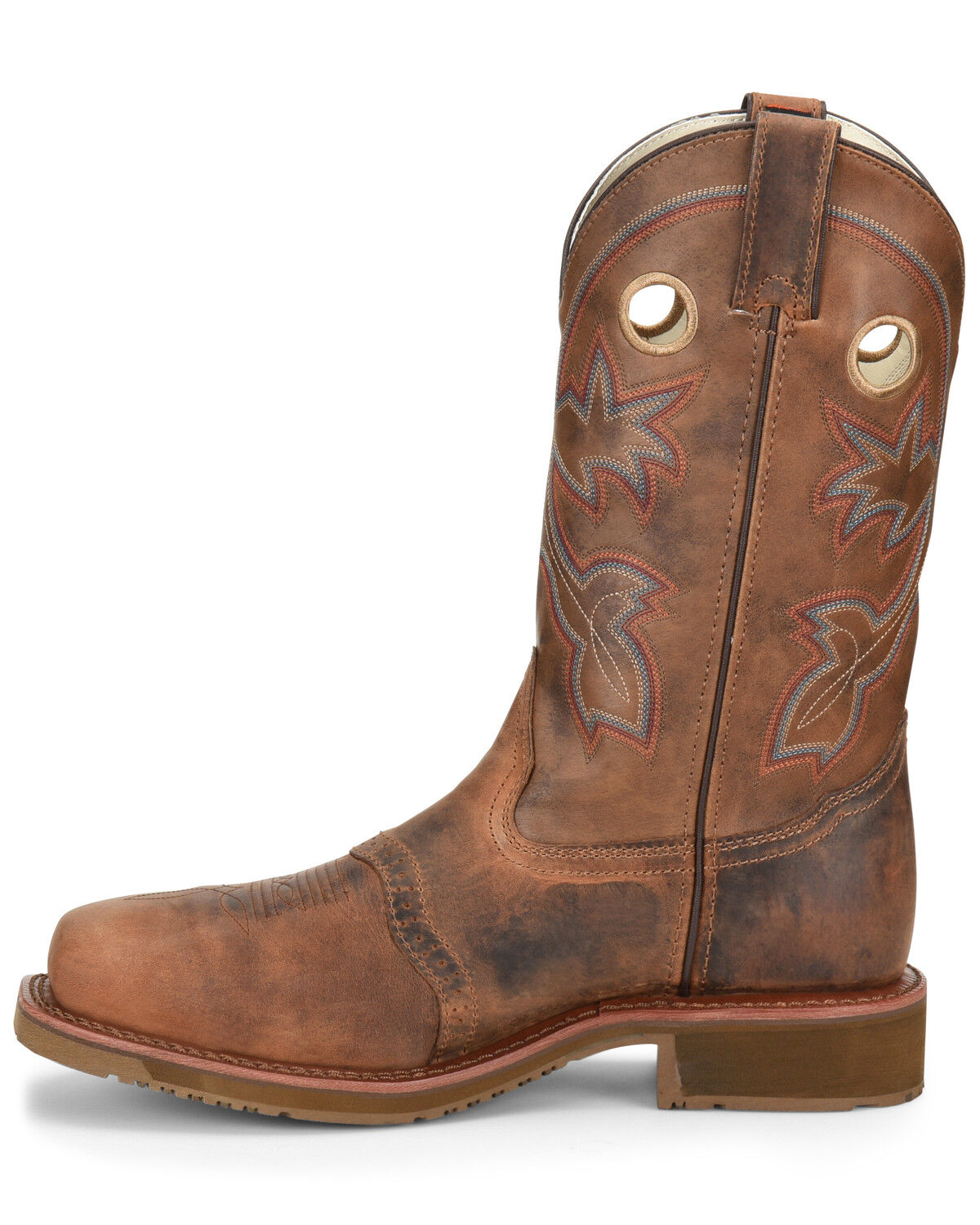 Image #3 - Double H Men's Ice Roper Western Work Boots - Composite Toe, Brown, hi-res