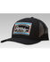 Image #1 - RopeSmart Men's Black On Black Serape Embroidered Patch Mesh-Back Ball Cap, Black, hi-res