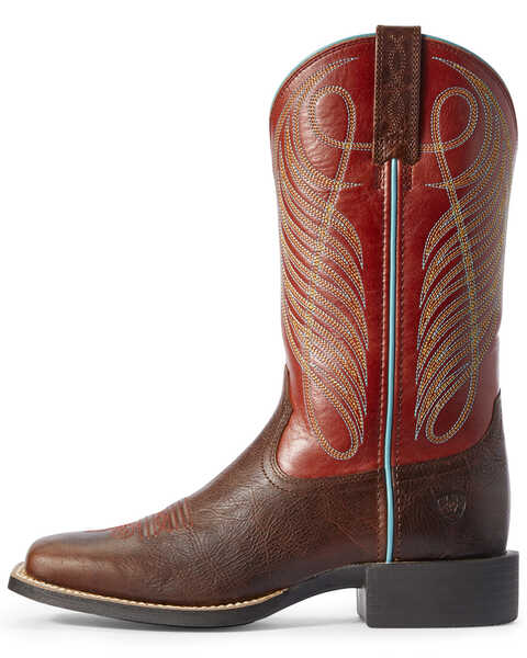 Image #2 - Ariat Women's Round Up Western Performance Boots - Broad Square Toe, , hi-res