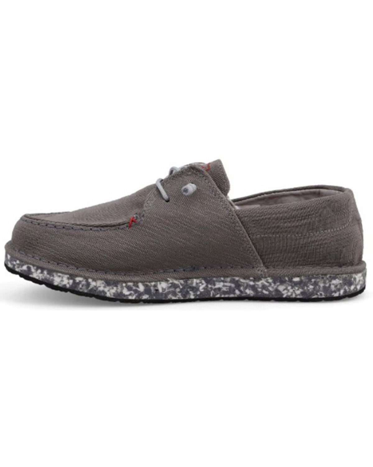 Image #3 - Twisted X Men's Circular Project&trade; Boat Shoes - Moc Toe, Grey, hi-res