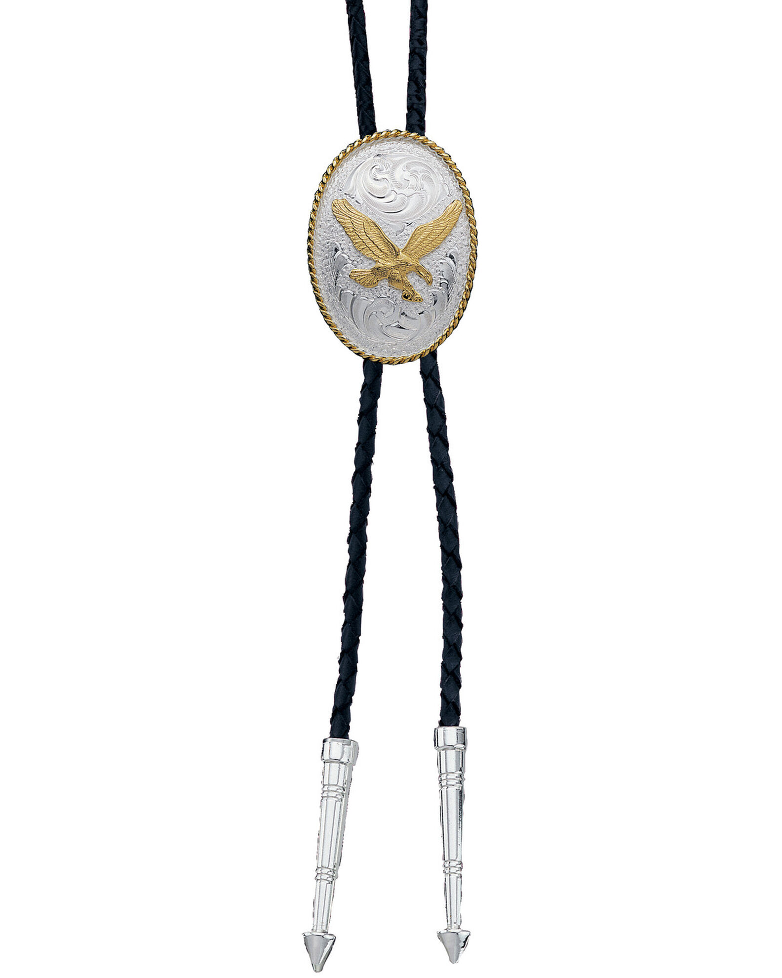 Image #2 - Montana Silversmiths Men's Eagle Bolo Tie, Multi, hi-res