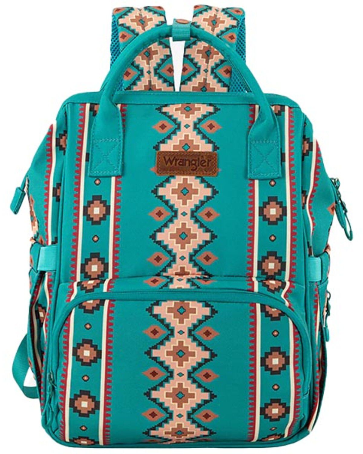 Wrangler Women's Callie Southwestern Print Backpack, Green, hi-res