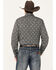 Image #4 - Stetson Men's Medallion Print Long Sleeve Snap Western Shirt, Black, hi-res