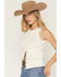 Image #2 - Idyllwind Women's Willow Full Snap Ribbed Tank, Cream, hi-res
