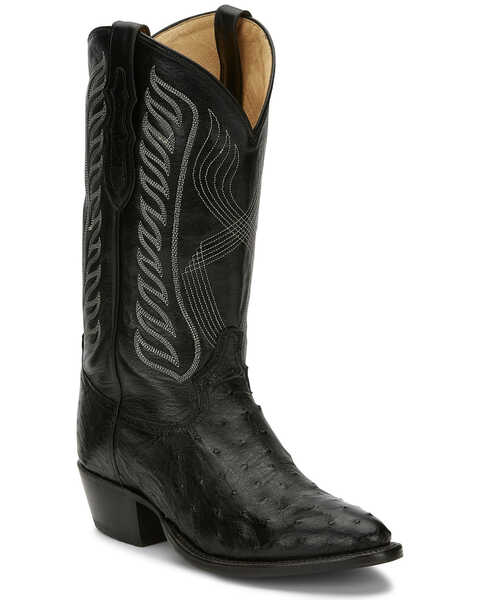 Tony Lama Men's Black McCandles Western Boots - Round Toe, Black, hi-res