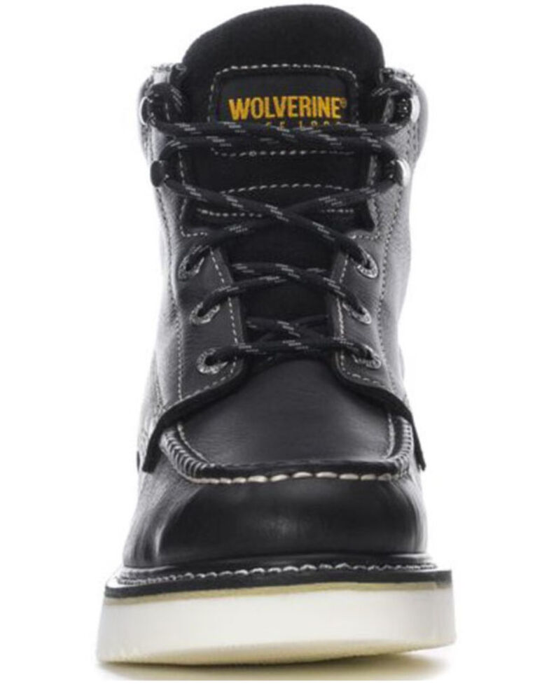 Wolverine Men's Wedge Work Boots - Soft Toe, Black, hi-res