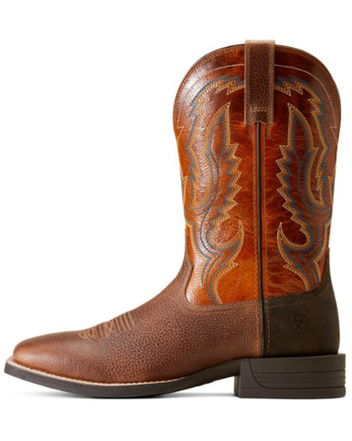Image #2 - Ariat Men's Steadfast Performance Western Boots - Broad Square Toe, Brown, hi-res