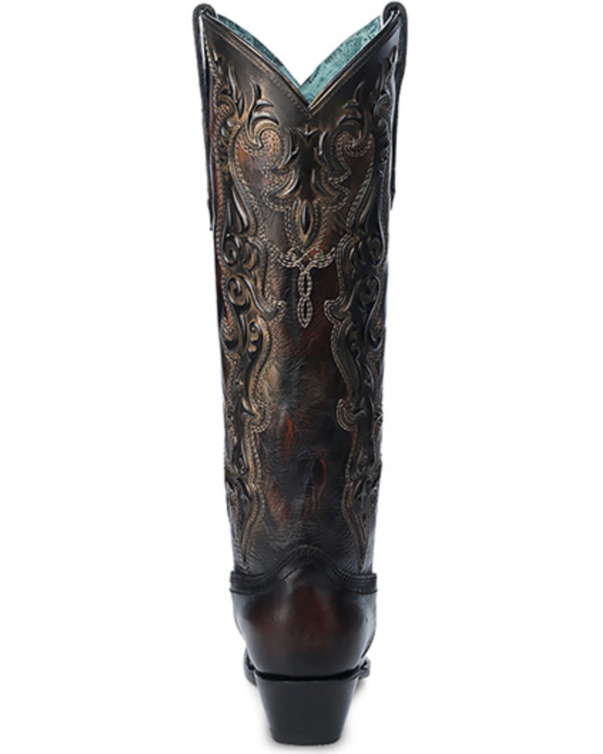 Image #4 - Corral Women's Tall Western Boots - Snip Toe, Chocolate, hi-res