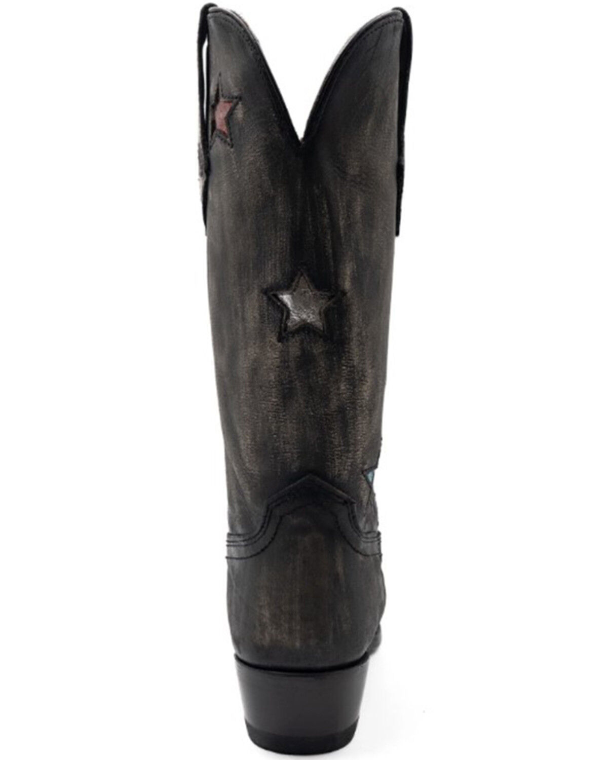 Image #5 - Ferrini Women's Estrella Star Inlay Tall Western Boots - Snip Toe, Charcoal, hi-res