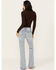 Image #3 - Driftwood Women's Eva Light Wash Low Rise Floral Flare Jeans, Light Wash, hi-res