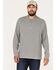 Image #1 - Brothers and Sons Men's Henley Thermal T-Shirt , Charcoal, hi-res