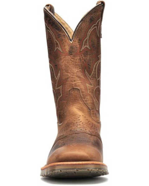 Image #7 - Double H Men's ICE Roper Western Work Boots - Broad Square Toe, Tan, hi-res