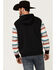 Image #4 - Hooey Men's Legendary Serape Sleeve Hooded Sweatshirt, Black, hi-res