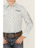Image #3 - Wrangler Boys' Geo Print Logo Long Sleeve Pearl Snap Western Shirt, Aqua, hi-res