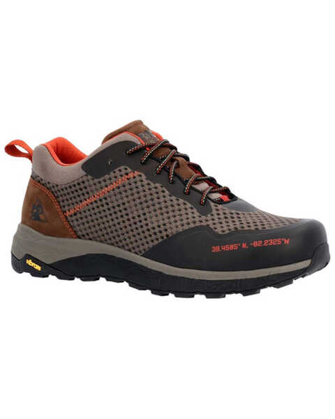 Rocky Men's Summit Elite Lo Top Hiker Boots - Soft Toe , Red/brown, hi-res