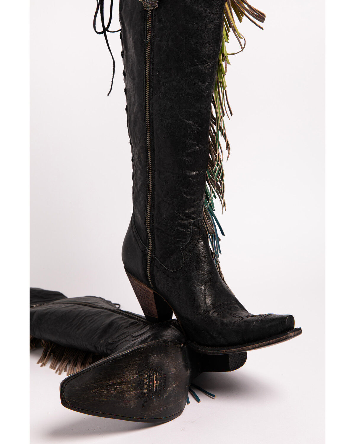 Image #6 - Junk Gypsy by Lane Women's Spirit Animal Tall Boots - Snip Toe, Black, hi-res
